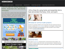 Tablet Screenshot of everygreenherb.com